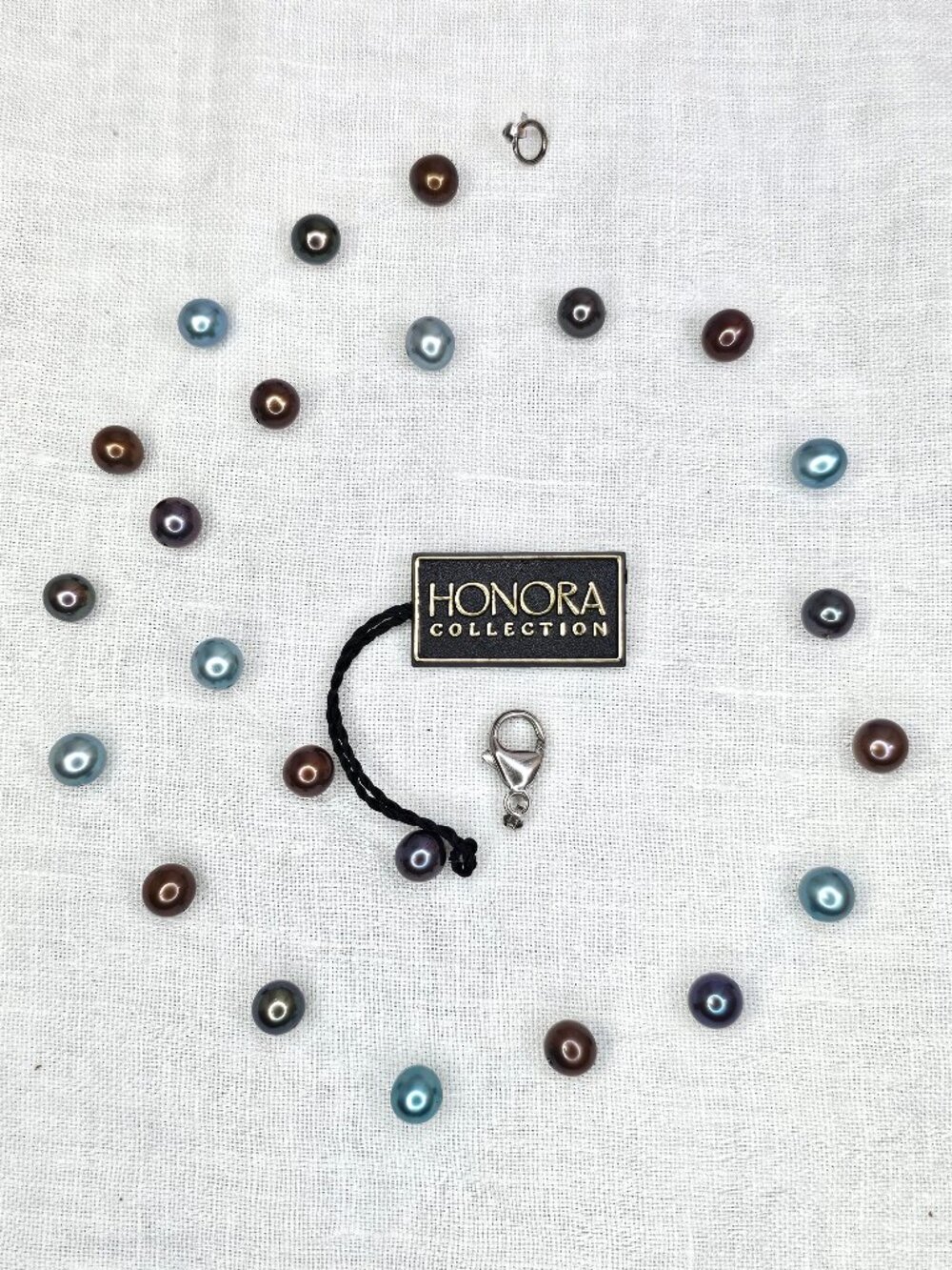 NWT Honora Collection Floating Pearl Illusion Princess Necklace 18" Multicolor
